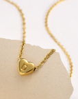 Heart Initial Necklace