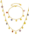 Candy Heart Charm Necklace