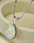 Aurora Teardrop Necklace