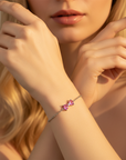 Blush Bow Bracelet