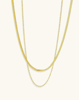 Aurora Double Chain Necklace - Kallesia