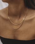 Aurora Double Chain Necklace - Kallesia
