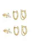 Crystal Earrings Set - Kallesia