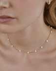Dainty Pearl Necklace - Kallesia