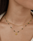 Emerald Shell Necklace - Kallesia