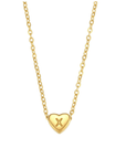 Heart Initial Necklace - Kallesia