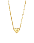 Heart Initial Necklace - Kallesia
