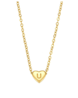 Heart Initial Necklace - Kallesia