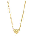 Heart Initial Necklace - Kallesia