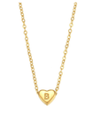 Heart Initial Necklace - Kallesia