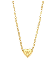 Heart Initial Necklace - Kallesia