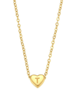 Heart Initial Necklace - Kallesia