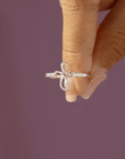 Hollow Cross Ring - Kallesia
