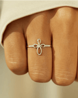 Hollow Cross Ring - Kallesia