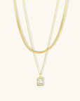 Lisa Double Layered Chain Necklace - Kallesia
