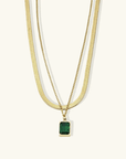 Lisa Double Layered Chain Necklace - Kallesia