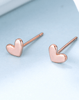 Remi Heart Stud Earrings - Kallesia