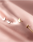 Remi Heart Stud Earrings - Kallesia