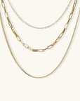 Triple Chain Necklace - Kallesia