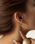 Heart Hoop Earrings