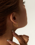 Heart Hoop Earrings