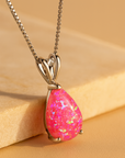 Aurora Teardrop Necklace