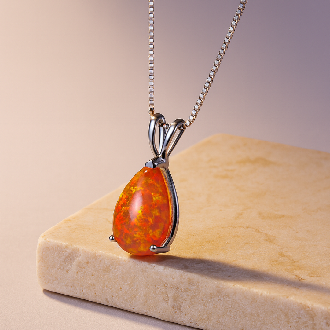 Aurora Teardrop Necklace