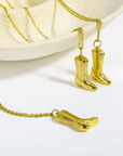 Cowgirl Boot Necklace - Kallesia