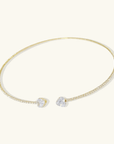 Elodie Encrusted Heart Choker - Kallesia