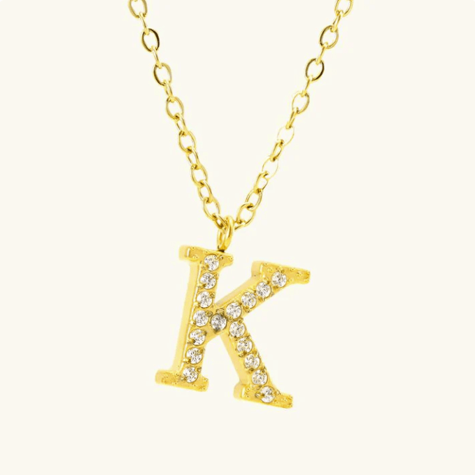 Emma Initial Necklace - Kallesia