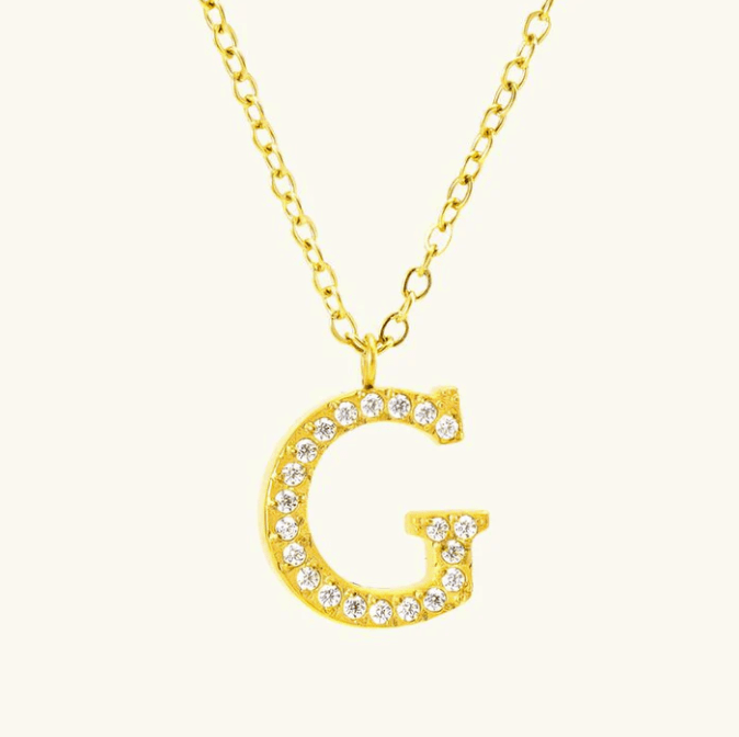 Emma Initial Necklace - Kallesia