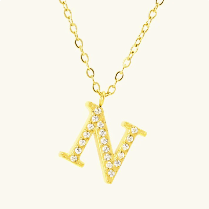 Emma Initial Necklace - Kallesia