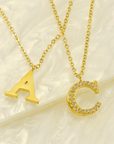 Emma Initial Necklace - Kallesia