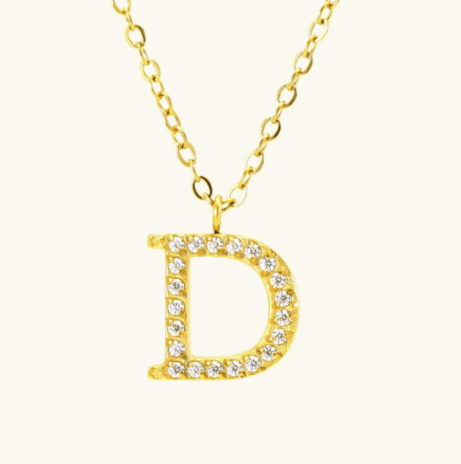 Emma Initial Necklace - Kallesia