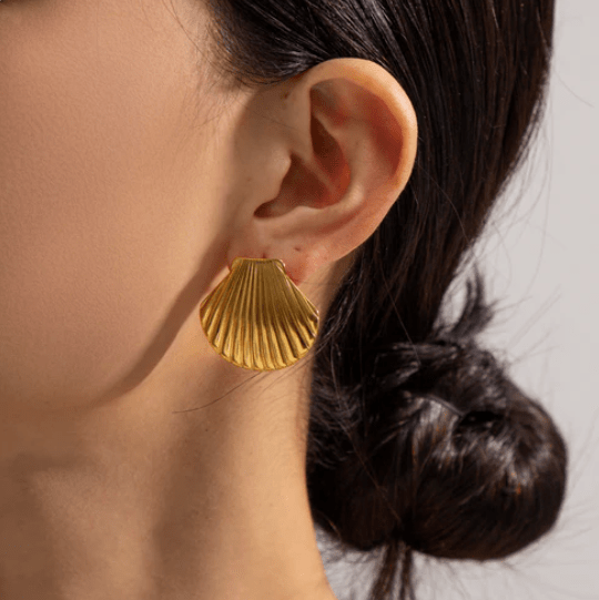 Freya Shell Earrings - Kallesia