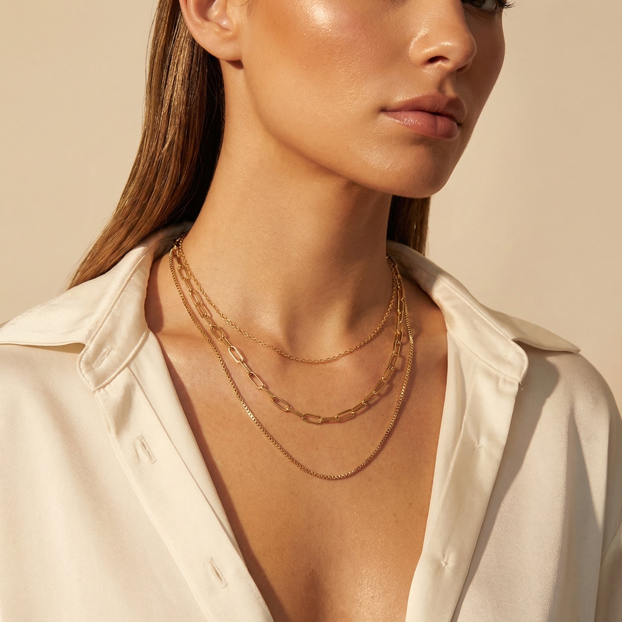 Triple Chain Necklace