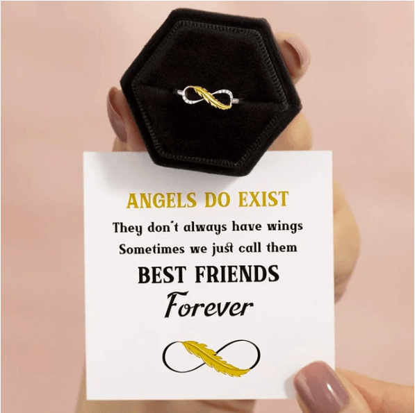 Infinity Feather Ring - Kallesia