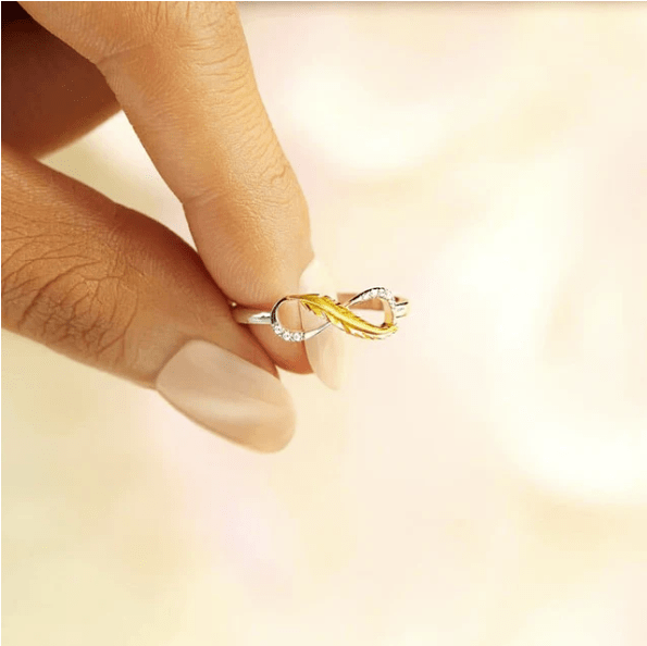 Infinity Feather Ring - Kallesia