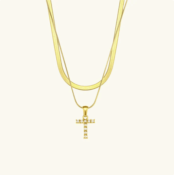 Initial Pearl Necklace - Kallesia
