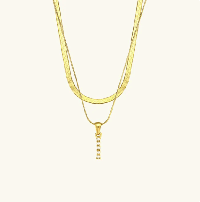 Initial Pearl Necklace - Kallesia