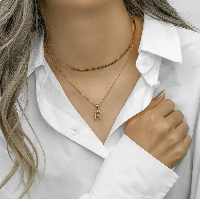 Initial Pearl Necklace - Kallesia