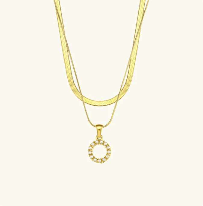 Initial Pearl Necklace - Kallesia