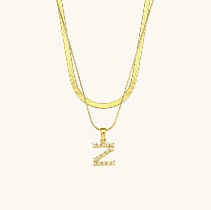 Initial Pearl Necklace - Kallesia