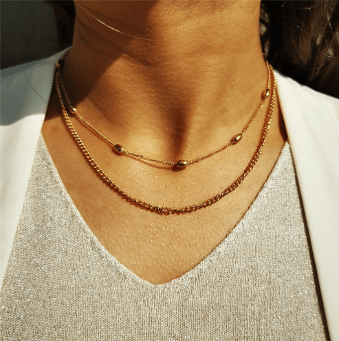 Maize Layered Necklace - Kallesia