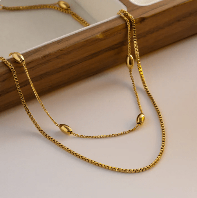 Maize Layered Necklace - Kallesia