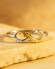 Infinity Feather Ring