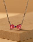 Blush Bow Necklace