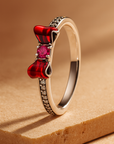 Ruby Bow Ring