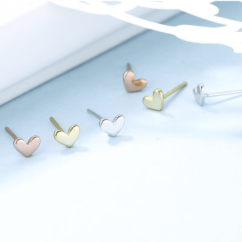 Remi Heart Stud Earrings - Kallesia