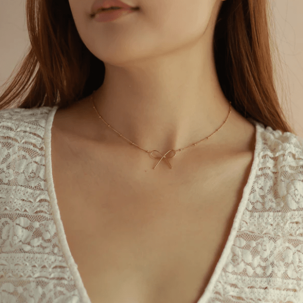Sabrina Bow Necklace - Kallesia
